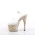 Pleaser ADORE-708MB Sandali con Plateau Trasparente Multicolore EU-37 / US-7