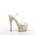 Pleaser ADORE-708MB Sandali con Plateau Trasparente Multicolore EU-37 / US-7