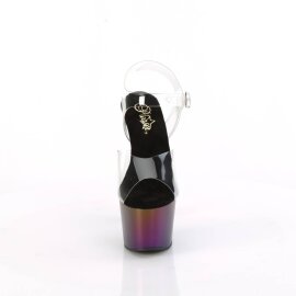 Pleaser ADORE-708MCH Sandali con Plateau Trasparente Multicolore EU-35 / US-5