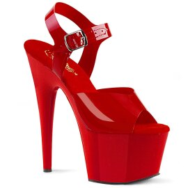 Pleaser ADORE-708N Sandali con Plateau Rosso EU-35 / US-5
