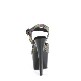 Pleaser ADORE-708N-LTP Sandali con Plateau Multicolore EU-35 / US-5