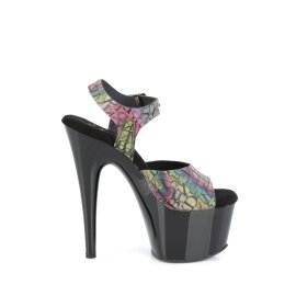 Pleaser ADORE-708N-LTP Sandali con Plateau Multicolore EU-35 / US-5