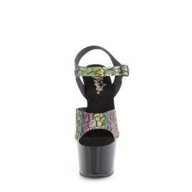 Pleaser ADORE-708N-LTP Sandali con Plateau Multicolore EU-37 / US-7