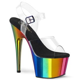Pleaser ADORE-708RC Sandali con Plateau Cromato...
