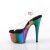 Pleaser ADORE-708RC Sandali con Plateau Cromato Trasparente Multicolore EU-36 / US-6