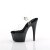 Pleaser ADORE-708SS Sandali con Plateau Glitter Trasparente Nero EU-42 / US-12