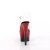 Pleaser ADORE-708SS Sandali con Plateau Glitter Trasparente Rosso EU-36 / US-6