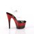 Pleaser ADORE-708SS Sandali con Plateau Glitter Trasparente Rosso EU-36 / US-6