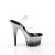 Pleaser ADORE-708SS Sandali con Plateau Glitter Trasparente Argento EU-37 / US-7
