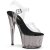 Pleaser ADORE-708T Sandali con Plateau Fumo Trasparente Grigio EU-35 / US-5