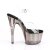 Pleaser ADORE-708T Sandali con Plateau Fumo Trasparente Grigio EU-35 / US-5