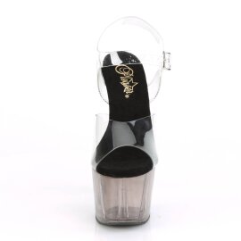 Pleaser ADORE-708T Sandali con Plateau Fumo Trasparente...