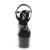 Pleaser ADORE-708T-1 Sandali con Plateau Fumo Trasparente Nero EU-35 / US-5