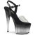 Pleaser ADORE-708T-2 Sandali con Plateau Fumo Trasparente Nero EU-40 / US-10