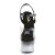 Pleaser ADORE-708T-2 Sandali con Plateau Fumo Trasparente Nero EU-40 / US-10