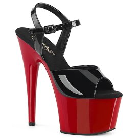 Pleaser ADORE-709 Sandali con Plateau Vernice Rosso Nero...