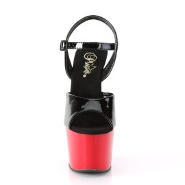 Pleaser ADORE-709 Sandali con Plateau Vernice Rosso Nero...