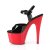 Pleaser ADORE-709 Sandali con Plateau Vernice Rosso Nero EU-35 / US-5