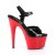 Pleaser ADORE-709 Sandali con Plateau Vernice Rosso Nero EU-35 / US-5