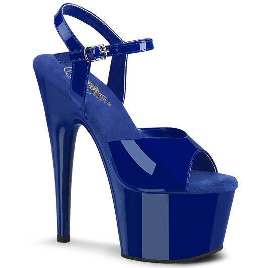 Pleaser ADORE-709 Sandali con Plateau Vernice Blu EU-38 / US-8