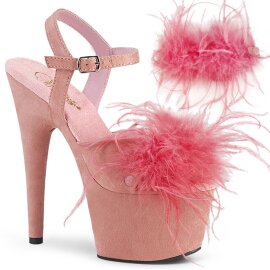 Pleaser ADORE-709F Sandali con Plateau Scamosciato Rosa...