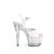 Pleaser ADORE-709HT Sandali con Plateau Ologramma Bianco Trasparente EU-35 / US-5