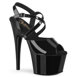 Pleaser ADORE-724 Sandali con Plateau Vernice Nero EU-37 / US-7