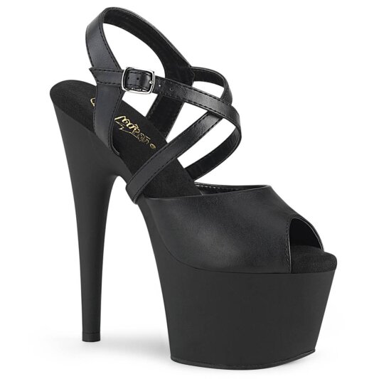 Pleaser ADORE-724 Sandali con Plateau Similpelle Nero EU-41 / US-11