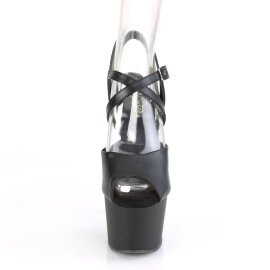 Pleaser ADORE-724 Sandali con Plateau Similpelle Nero...