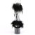 Pleaser ADORE-724F Sandali con Plateau Trasparente Nero EU-41 / US-11