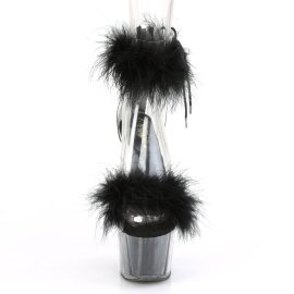 Pleaser ADORE-724F Sandali con Plateau Trasparente Nero...
