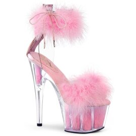 Pleaser ADORE-724F Sandali con Plateau Trasparente Rosa...