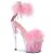 Pleaser ADORE-724F Sandali con Plateau Trasparente Rosa Chiaro EU-38 / US-8