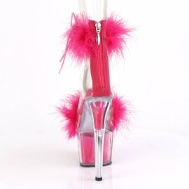 Pleaser ADORE-724F Sandali con Plateau Trasparente Rosa EU-41 / US-11