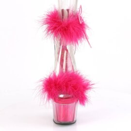 Pleaser ADORE-724F Sandali con Plateau Trasparente Rosa...