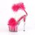 Pleaser ADORE-724F Sandali con Plateau Trasparente Rosa EU-39 / US-9