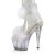 Pleaser ADORE-724F Sandali con Plateau Trasparente Bianco EU-35 / US-5