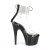 Pleaser ADORE-724RS Sandali con Plateau Strass Trasparente Nero EU-38 / US-8