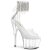 Pleaser ADORE-724RS Sandali con Plateau Strass Trasparente EU-38 / US-8
