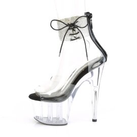 Pleaser ADORE-724RS Sandali con Plateau Strass Trasparente EU-38 / US-8