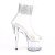 Pleaser ADORE-724RS-02 Sandali con Plateau Strass Trasparente EU-35 / US-5
