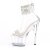 Pleaser ADORE-727RS Sandali con Plateau Strass Trasparente Argento EU-35 / US-5