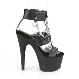 Pleaser ADORE-761 Sandali con Plateau Similpelle Nero EU-40 / US-10