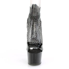 Pleaser ADORE-765RM Sandali con Plateau Rete Vernice Nero EU-41 / US-11