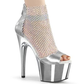 Pleaser ADORE-765RM Sandali con Plateau Rete Cromato...