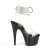 Pleaser ADORE-791-2RS Sandali con Plateau Vernice Strass Trasparente Nero EU-41 / US-11