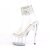 Pleaser ADORE-791-2RS Sandali con Plateau Vernice Strass Trasparente EU-35 / US-5