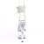 Pleaser ADORE-791-2RS Sandali con Plateau Vernice Strass Trasparente EU-35 / US-5