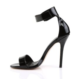 Pleaser AMUSE-10 Sandali con Plateau Vernice Nero EU-35 / US-5