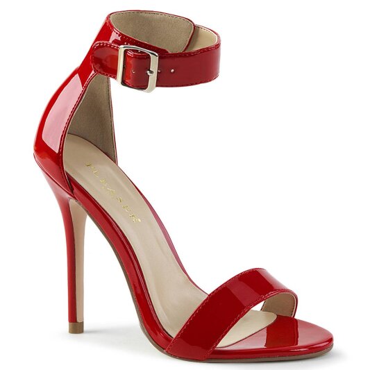 Pleaser AMUSE-10 Sandali con Plateau Vernice Rosso EU-35 / US-5